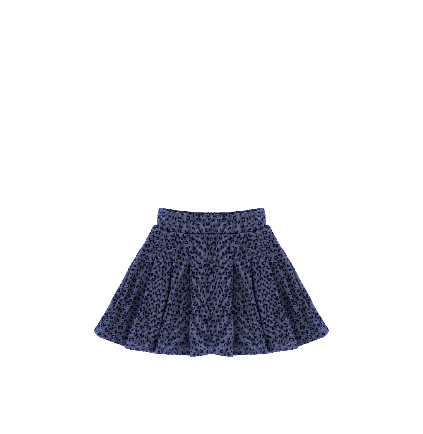 VELOUR LEOPARD SKIRT