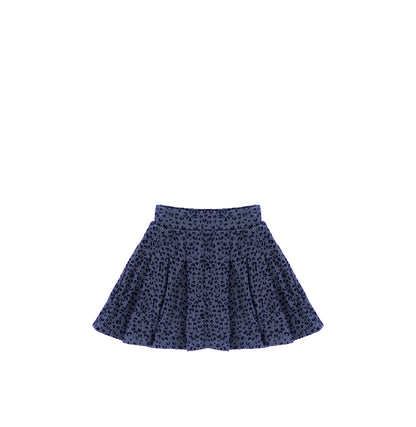 VELOUR LEOPARD SKIRT