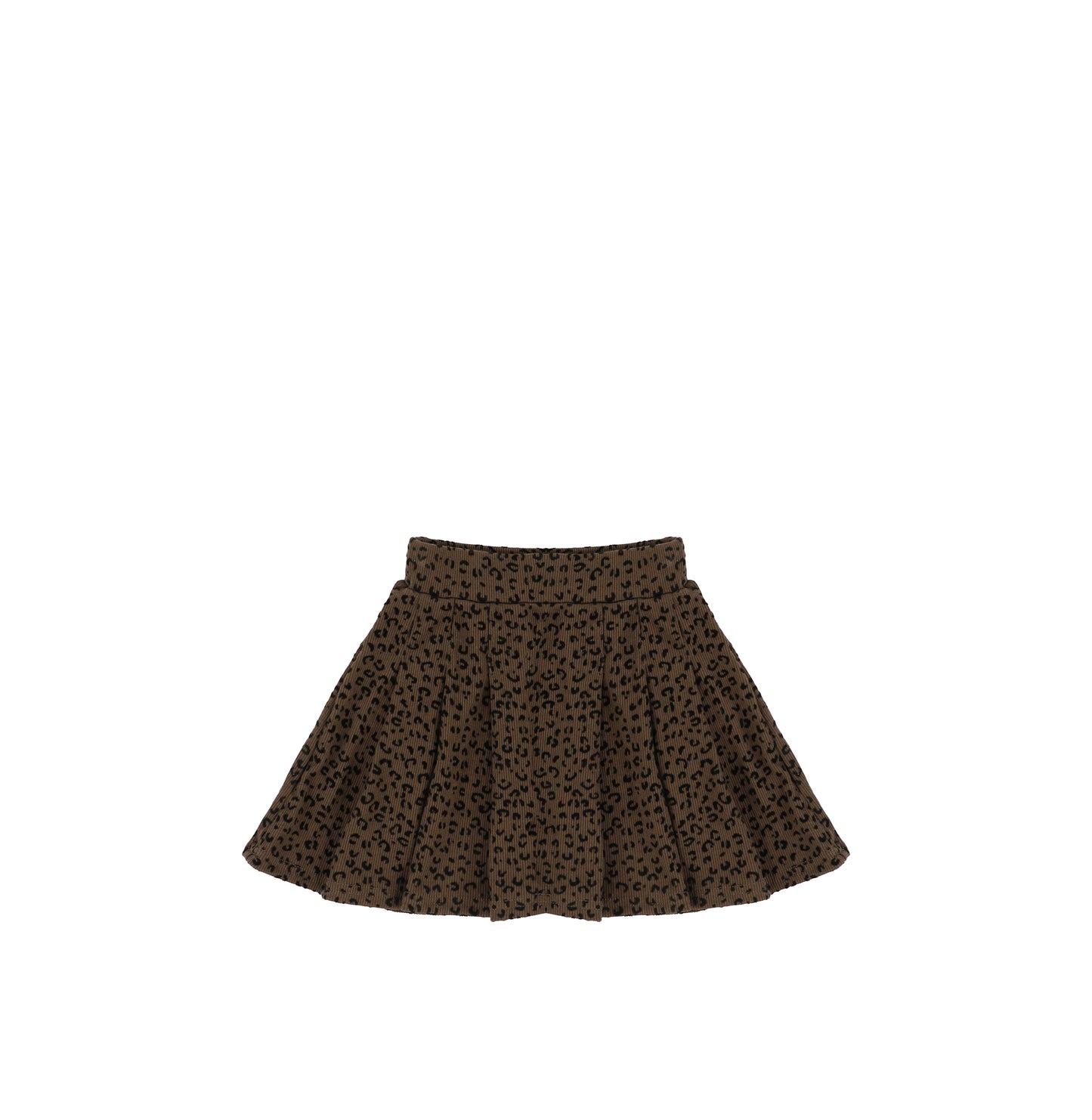 VELOUR LEOPARD SKIRT