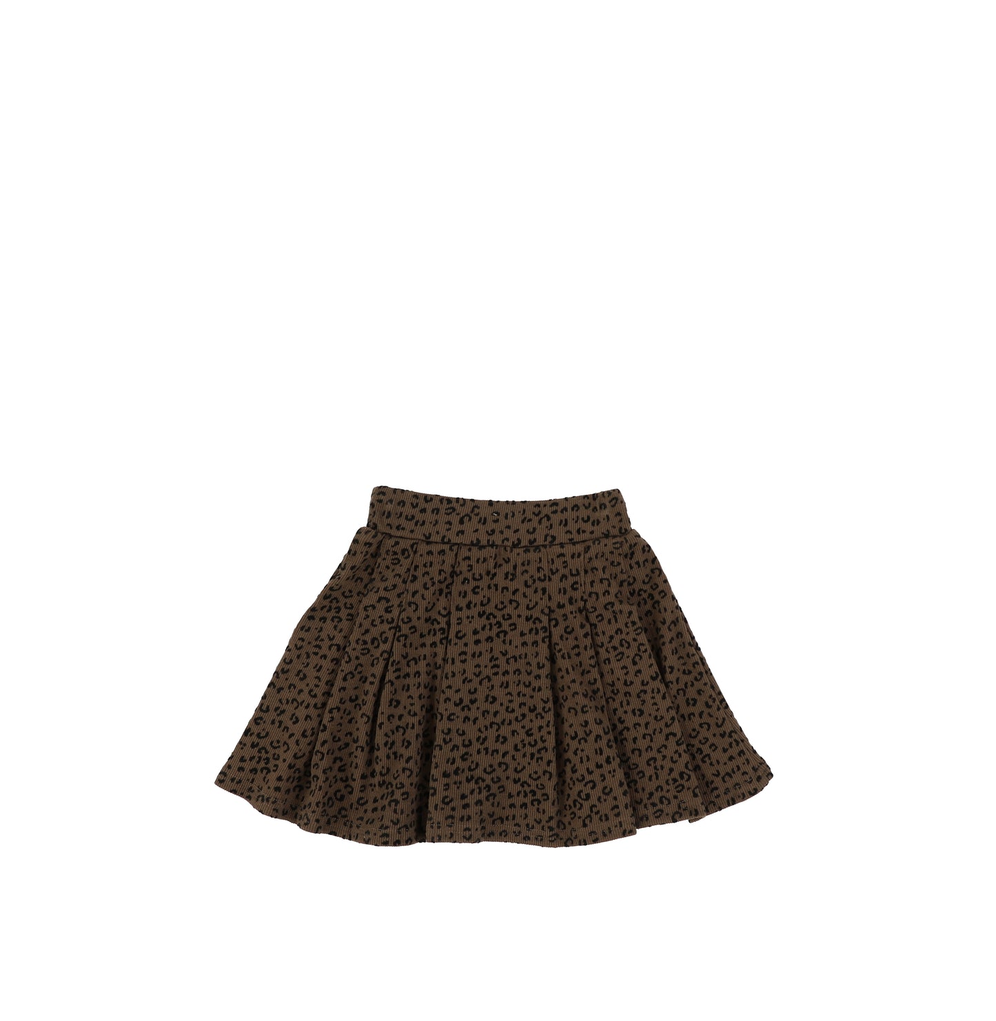 VELOUR LEOPARD SKIRT