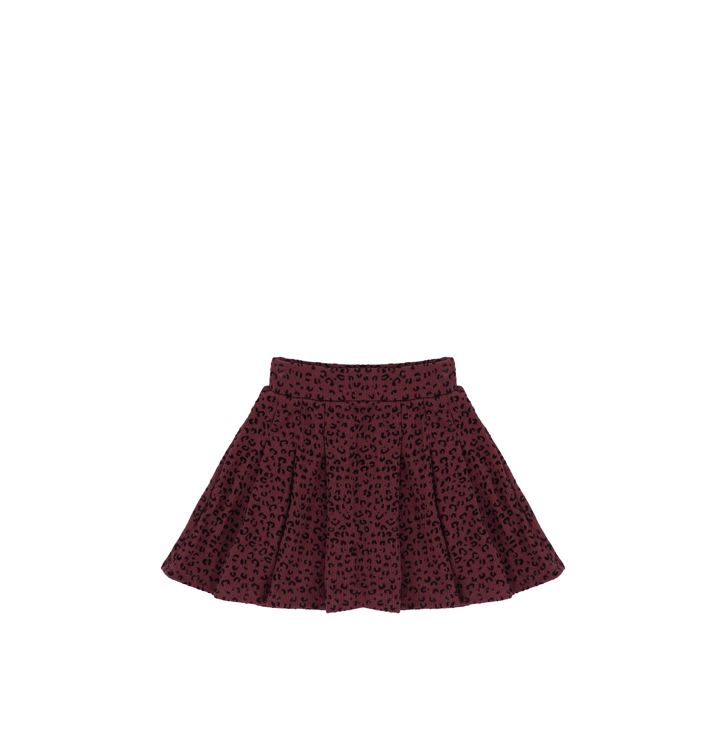 VELOUR LEOPARD SKIRT