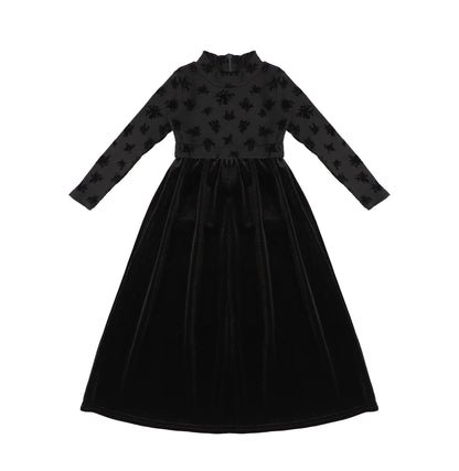 VELOUR SPLATTER OVERLAY MAXI