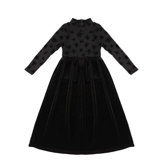 VELOUR SPLATTER OVERLAY MAXI