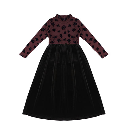 VELOUR SPLATTER OVERLAY MAXI