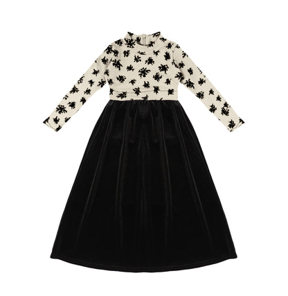 VELOUR SPLATTER OVERLAY MAXI