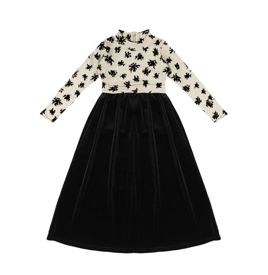 VELOUR SPLATTER OVERLAY MAXI