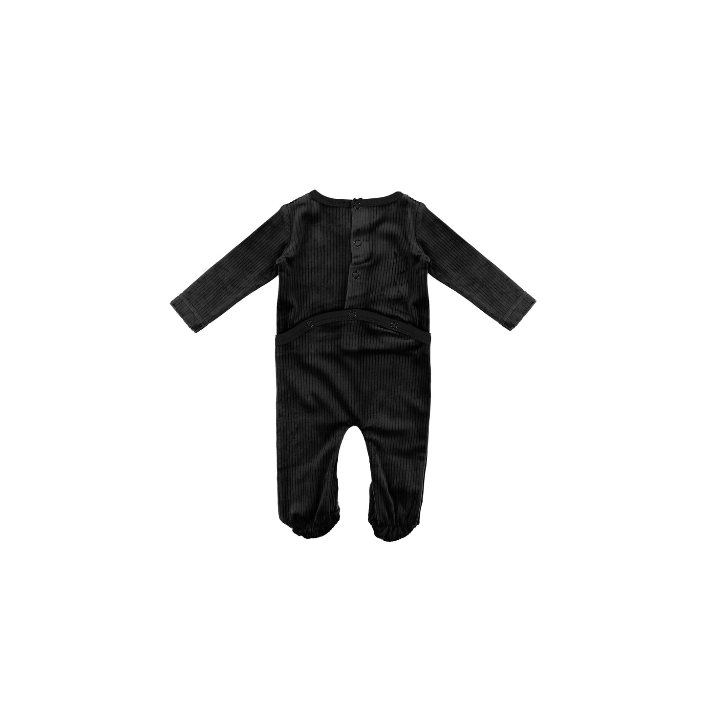 VELOUR RIBBED HENLEY FOOTIE