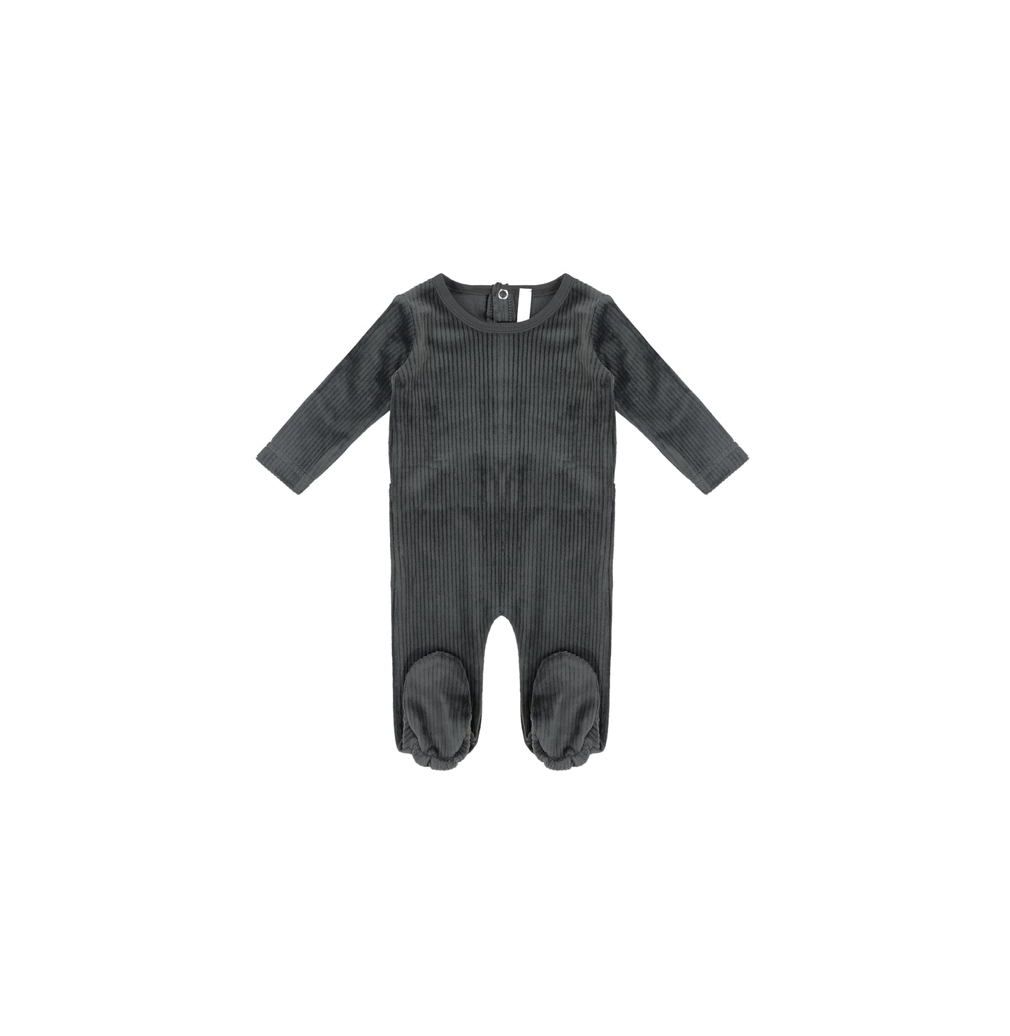 VELOUR RIBBED HENLEY FOOTIE