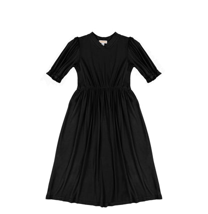 3/4 SLEEVES VNECK MAXI DRESS