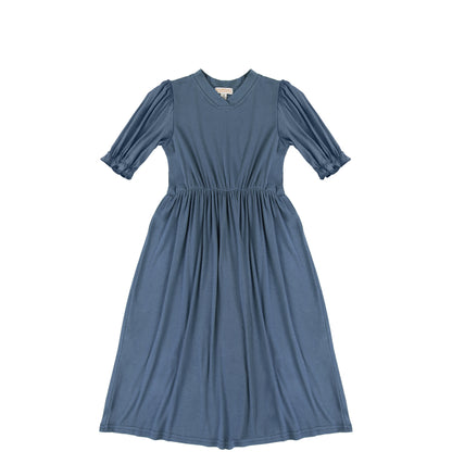 3/4 SLEEVES VNECK MAXI DRESS