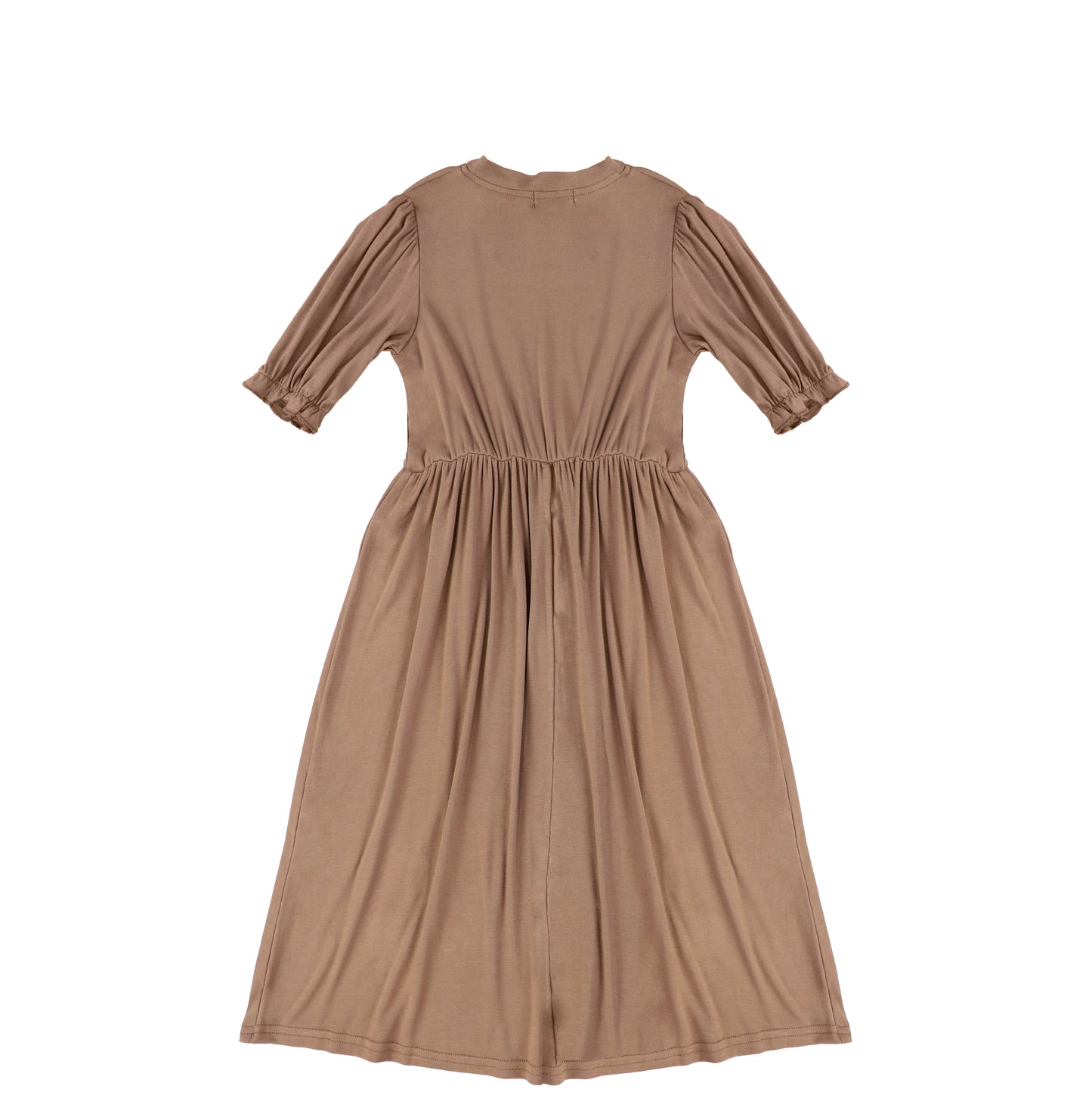 3/4 SLEEVES VNECK MAXI DRESS