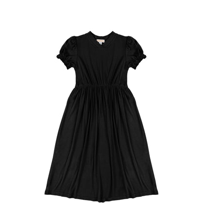 SHORT SLEEVES VNECK MAXI DRESS