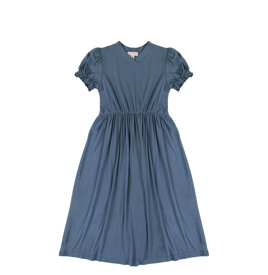 SHORT SLEEVES VNECK MAXI DRESS