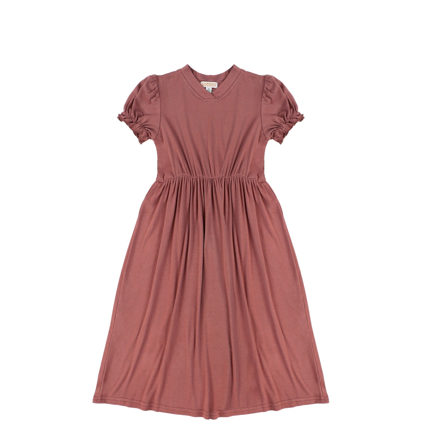 SHORT SLEEVES VNECK MAXI DRESS