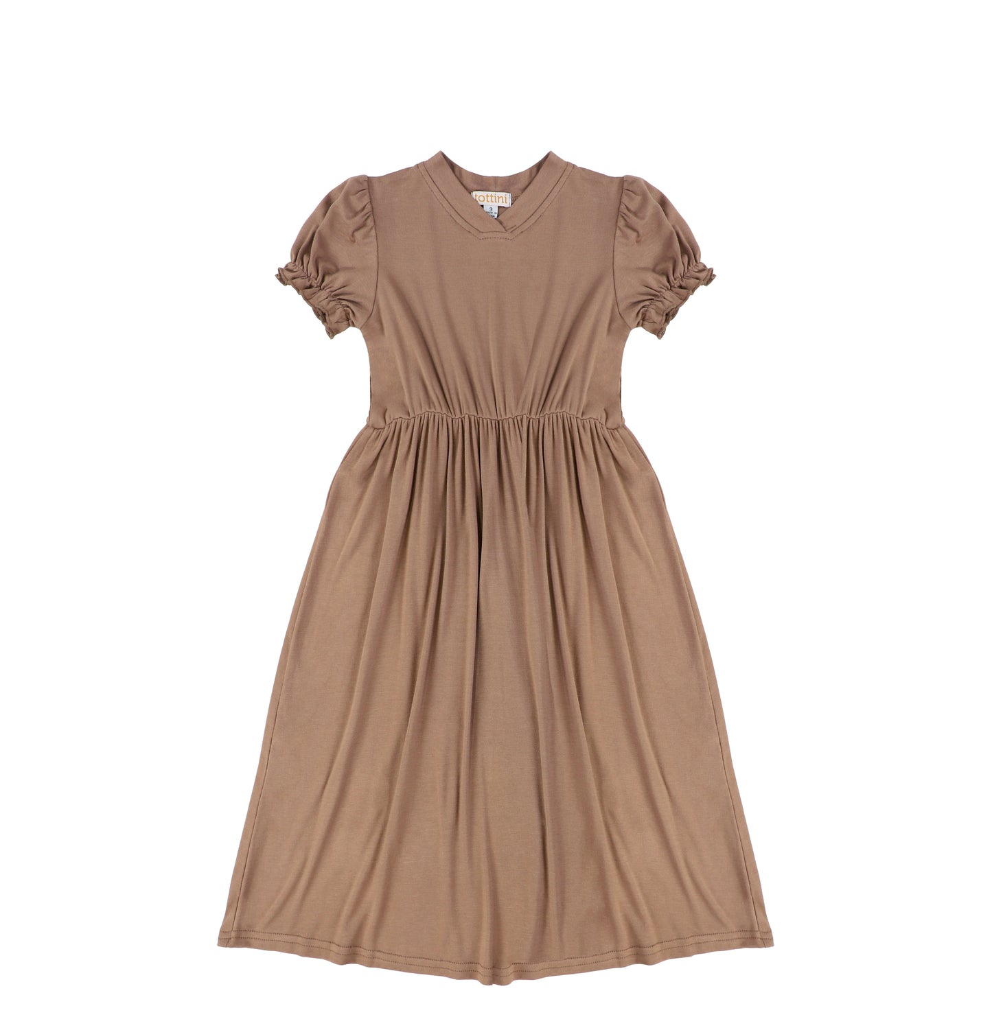 SHORT SLEEVES VNECK MAXI DRESS