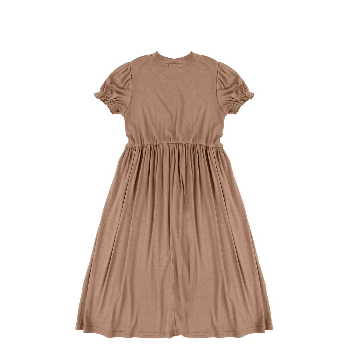 SHORT SLEEVES VNECK MAXI DRESS