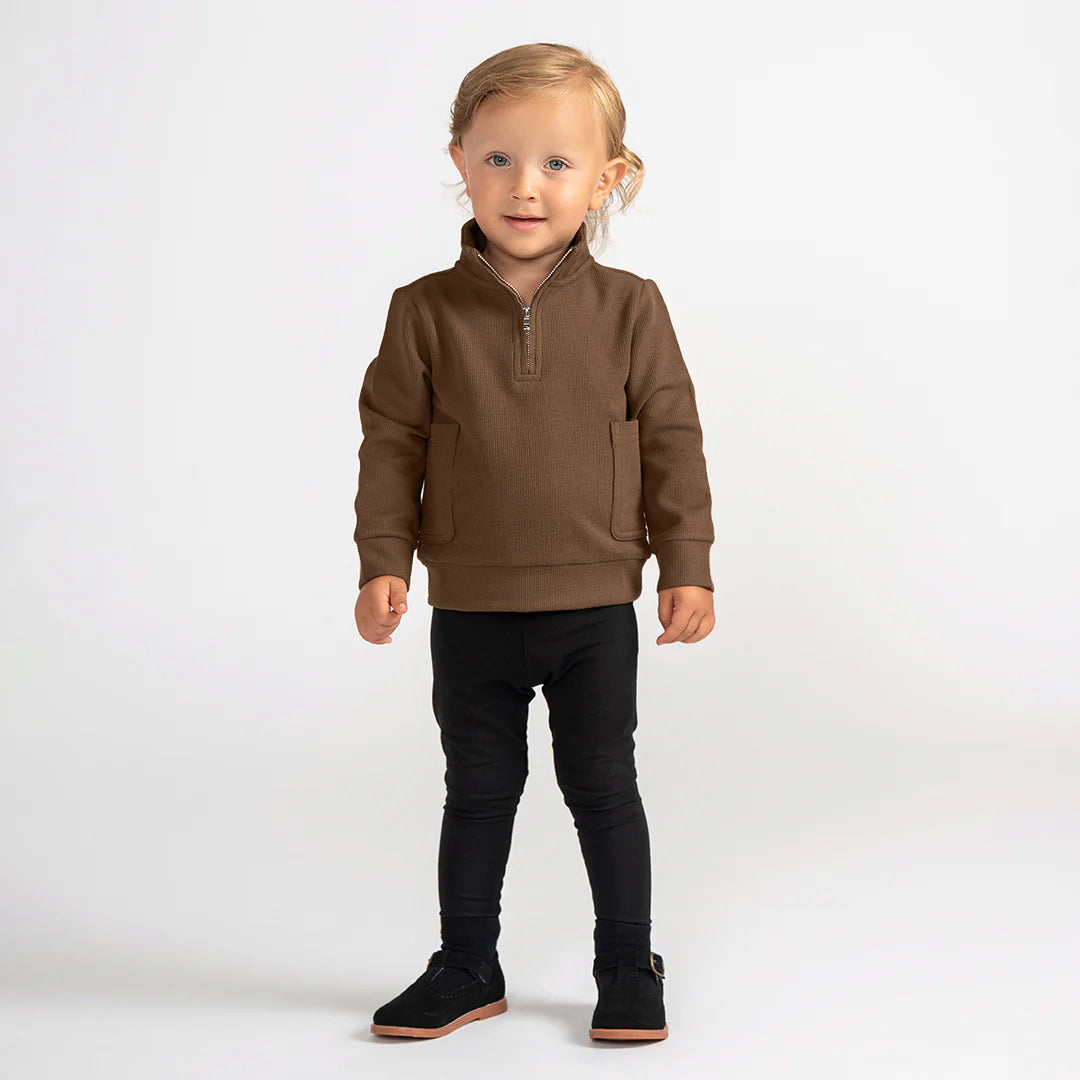 WAFFLE POCKET SWEATSHIRT