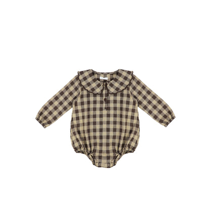 WINTER GINGHAM ROMPER