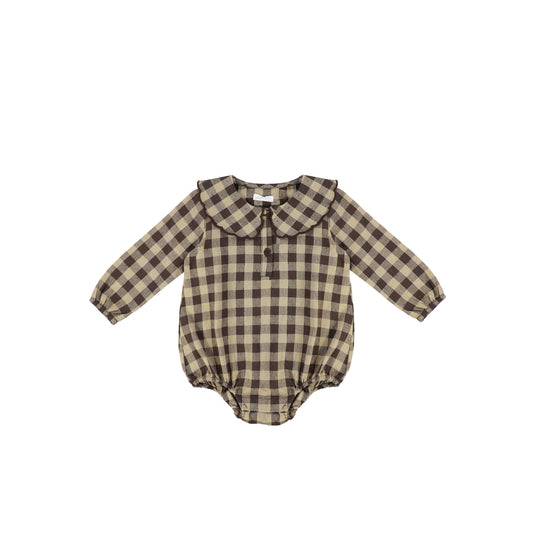 WINTER GINGHAM ROMPER