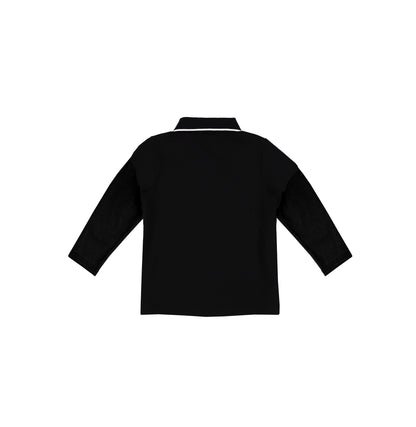 LONG SLEEVES ZIPPER TRIM POLO