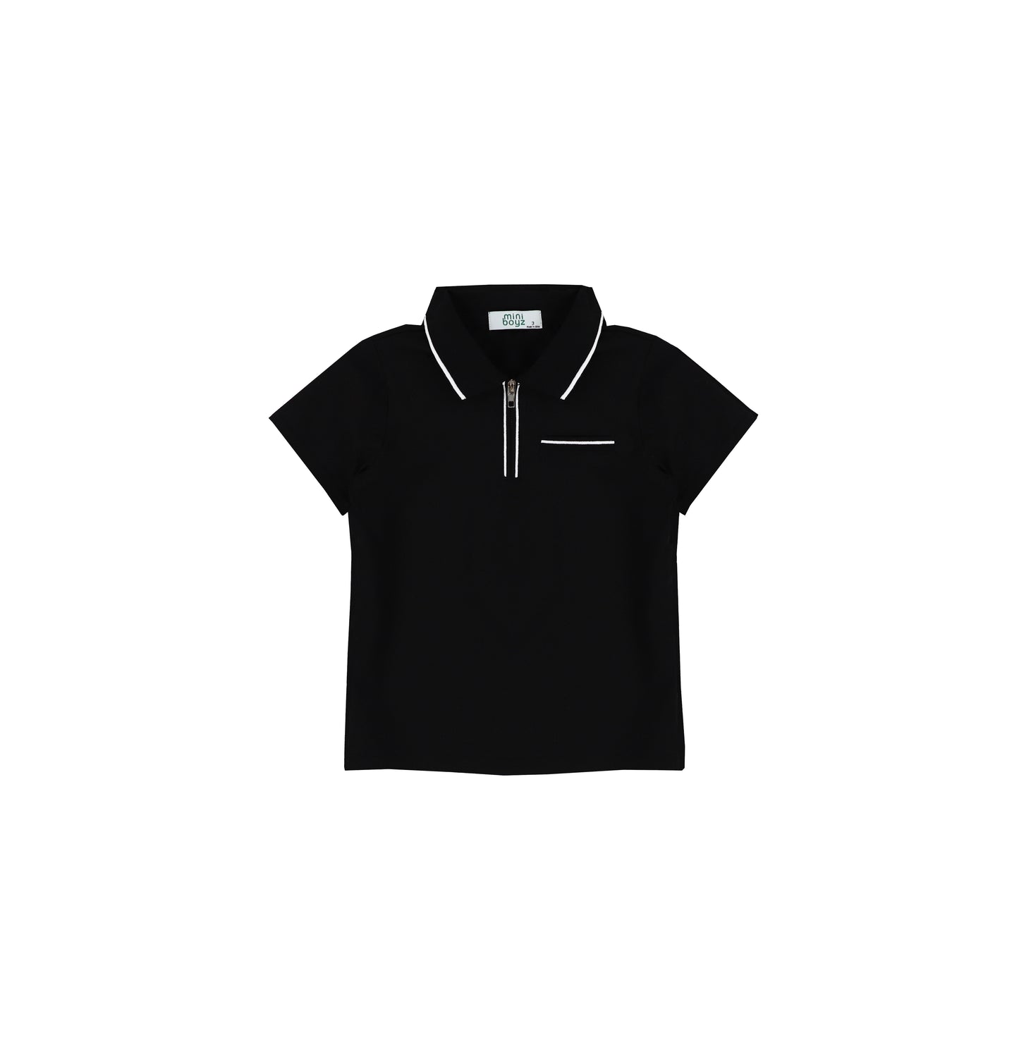 SHORT SLEEVES ZIPPER TRIM POLO