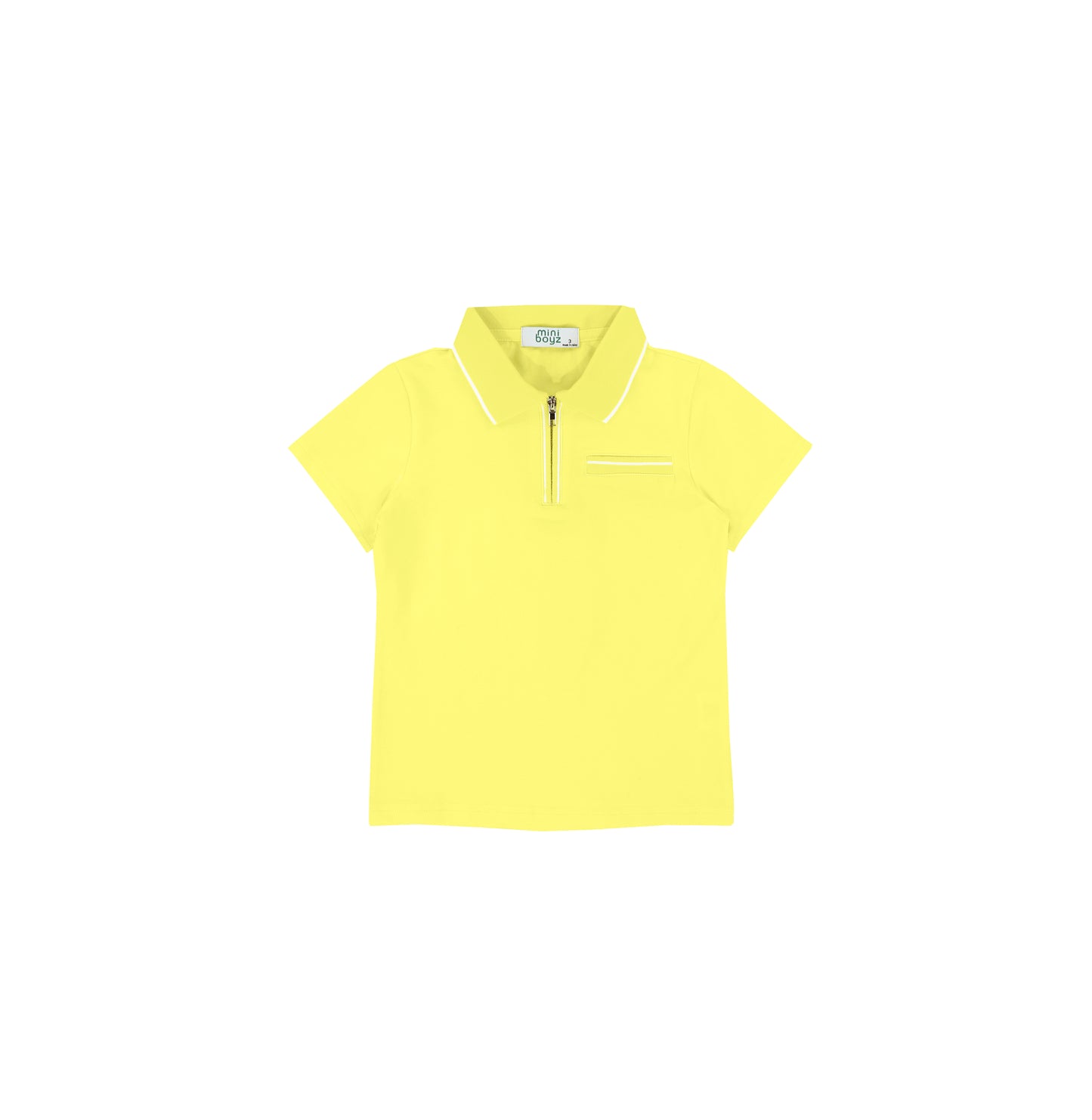 SHORT SLEEVES ZIPPER TRIM POLO