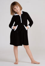 Load image into Gallery viewer, LONG SLEEVES TERRY TRIM DRESS