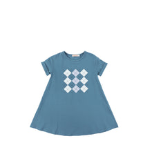 Load image into Gallery viewer, SHORT SLEEVES ARGYLE DRESS