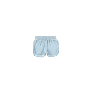 DENIM STRIPED TRACK SHORTS – Tottini