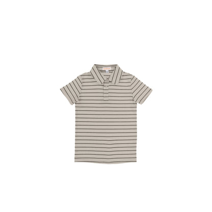 DOTTED STRIPED POLO