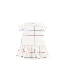 Load image into Gallery viewer, SHORT SLEEVES GRID DRESS