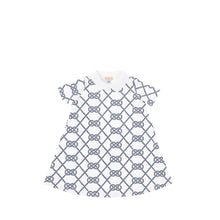 Load image into Gallery viewer, SHORT SLEEVES NAUTICAL KNOT DRESS