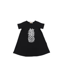 Load image into Gallery viewer, SHORT SLEEVES PINEAPPLE PRINT DRESS