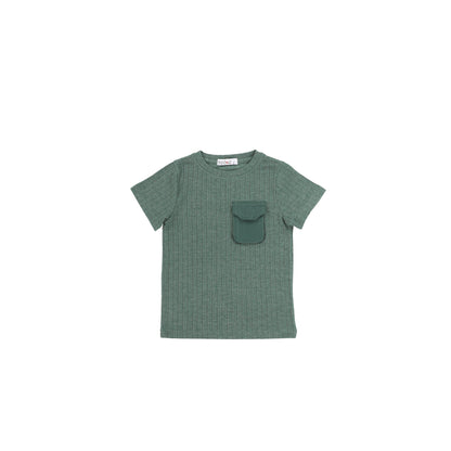 RIBBED TEXTURE TEE