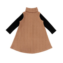 Load image into Gallery viewer, TEXTURED TURTLENECK DRESS