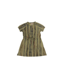 Load image into Gallery viewer, SHORT SLEEVES WATERCOLOR STRIPE DRESS