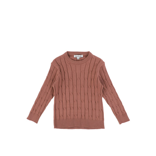 WIDE CABLE KNIT SWEATER