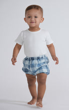 Load image into Gallery viewer, DENIM WASH PLAID BLOOMERS