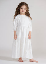 Load image into Gallery viewer, 3/4 SLEEVES EYELET TIERED MAXI