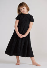 Load image into Gallery viewer, SHORT SLEEVES EYELET TIERED MAXI