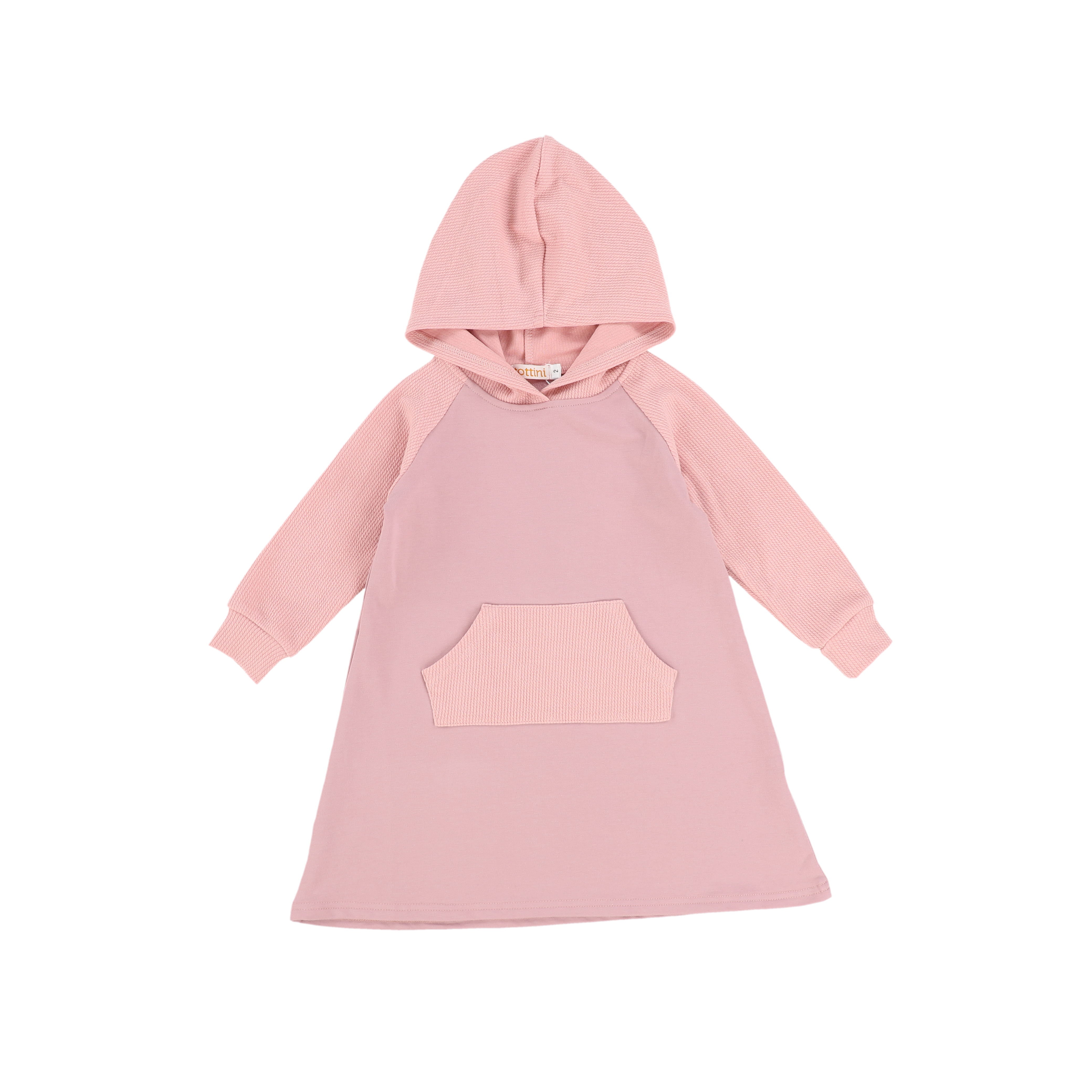 Billieblush | Girls Pink HEY Hooded Dress | Kathryns