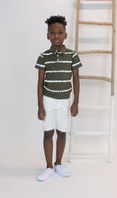 Load image into Gallery viewer, WATERCOLOR STRIPE POLO