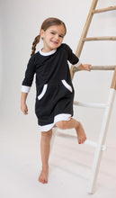 Load image into Gallery viewer, 3/4 SLEEVES TERRY TRIM DRESS